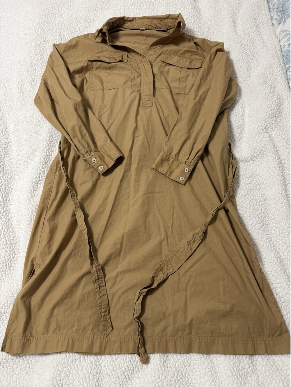 Tommy Hilfiger women’s shirt dress/tunic dress, size Large, in a camel/tan color
